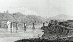 Bridge i Zanesville, Ohio, fra 