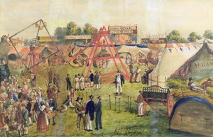 Croydon Fair, 1833 (wc og blekk på papir) av George Hawkins