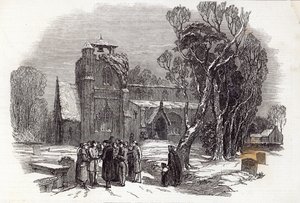 Julemorgen: Going to Church, gravert av WJ Linton, fra 'The Illustrated London News', 26. desember 1846