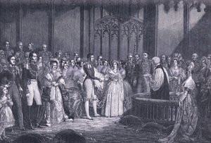 Ekteskap med dronning Victoria AD 1840 av George Hayter