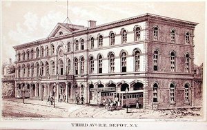 Utsikt over Third Avenue Railroad Depot, illustrasjon for 