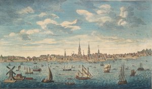 En østlig utsikt over byen Philadelphia, i provinsen Pennsylvania, i Nord-Amerika: tatt fra Jersey Shore av George Heap