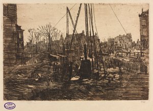 Byggeplass, Amsterdam. av George Hendrik Breitner