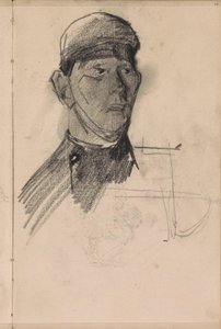 Byste av en mann med hodeplagg av George Hendrik Breitner