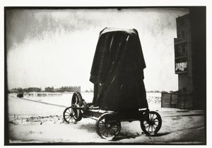 Sementmølle i et vinterlandskap ved Overtoom i Amsterdam av George Hendrik Breitner