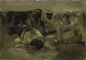 Fire kyr av George Hendrik Breitner