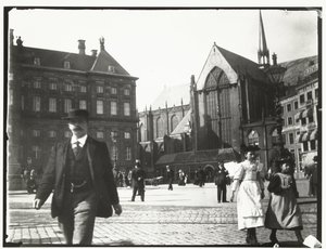 Utsikt over Dam-plassen i Amsterdam av George Hendrik Breitner