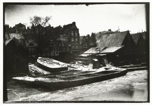 Utsikt over et verft på Prinseneiland i Amsterdam av George Hendrik Breitner