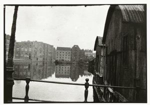Utsikt fra broen til Prinseneiland i Amsterdam av George Hendrik Breitner