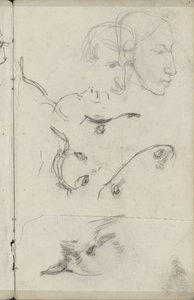 Hester og menneskehoder av George Hendrik Breitner