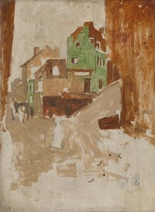 Gate i Montmartre, Paris av George Hendrik Breitner