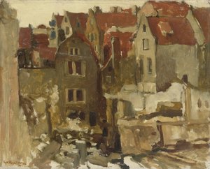 Rivingen av Grand Bazar de la Bourse på Nieuwendijk, Amsterdam av George Hendrik Breitner