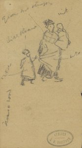 Kvinne med to barn av George Hendrik Breitner