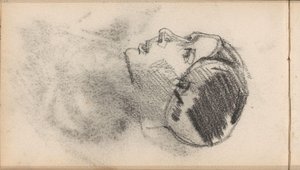 Kvinnehode med en lue med ørejern av George Hendrik Breitner