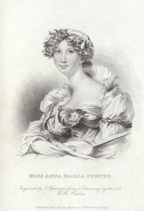 Anna Maria Porter , engelsk poet og romanforfatter av George Henry (after) Harlow