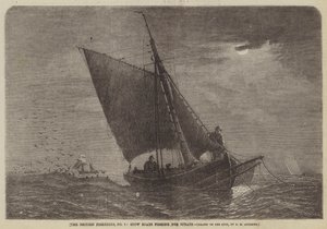 The British Fisheries, No 3, Stow Boats som fisker etter brisling av George Henry Andrews