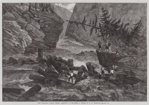 Den kanadiske trelasthandelen, rydder en syltetøy av George Henry Andrews