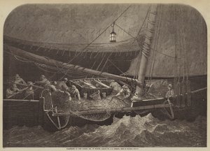 Tråling i Nordsjøen om natten av George Henry Andrews