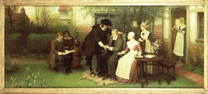 Andrew Marvell (1621-78) på besøk til sin venn John Milton (1608-74)