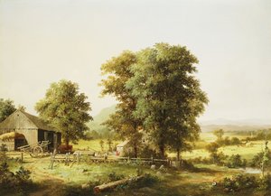 Sommergårdsscene, 1862