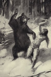 Scarfaces sliter med bjørnen av George Henry Evison