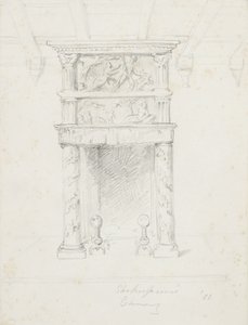 Shakespeares Chimney, 1866 (grafitt på kremvevet papir)