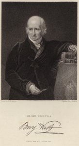 Portrett av Benjamin West av George Henry Harlow