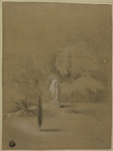 Statue på plenen i Epsom av George Henry Harlow