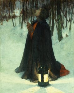 En drøm om jul (olje på lerret)
