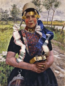 Dutch Finery, A Marken Girl, av George Hitchcock