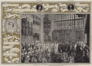 Ekteskapet til prinsen av Wales og prinsesse Alexandra av Danmark i St George