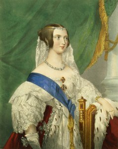Hennes nådigste majestet, dronning Victoria (1819-1901) gravert av James Henry Lynch (fl.1815-68)