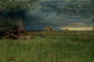 The Lonely Farm, Nantucket av George Inness