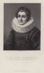 Lady Anna Mackenzie, grevinne av Balcarres og etterpå av Argyll av George J. Stodart