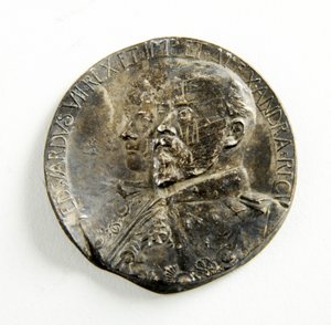 Medalje til minne om kroningen av Edward VII og dronning Alexandra av George James Frampton