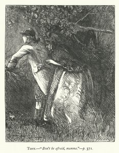 Illustrasjon for She Stoops To Conquer (gravering) av George John Pinwell