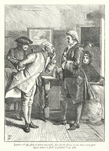 Illustrasjon for Den godmodige mannen (gravering) av George John Pinwell