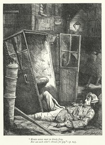 Illustrasjon for The Logicians Refuted (gravering) av George John Pinwell