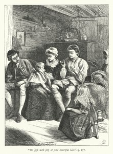 Illustrasjon for den reisende av George John Pinwell