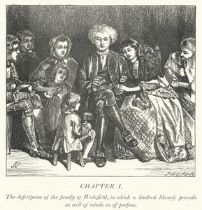 Illustrasjon for The Vicar of Wakefield (gravering) av George John Pinwell