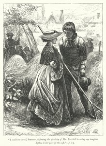 Illustrasjon for The Vicar of Wakefield (gravering) av George John Pinwell