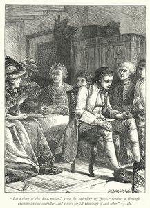 Illustrasjon for The Vicar of Wakefield (gravering) av George John Pinwell