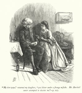Illustrasjon for The Vicar of Wakefield (gravering) av George John Pinwell
