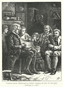 Illustrasjon for The Vicar of Wakefield (gravering) av George John Pinwell