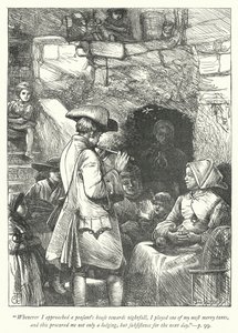 Illustrasjon for The Vicar of Wakefield (gravering) av George John Pinwell