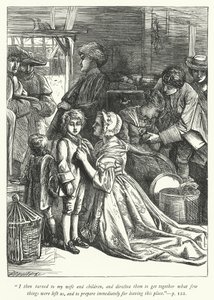 Illustrasjon for The Vicar of Wakefield (gravering) av George John Pinwell