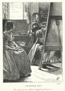 Illustrasjon for The Vicar of Wakefield (gravering) av George John Pinwell