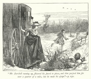 Illustrasjon for The Vicar of Wakefield (gravering) av George John Pinwell