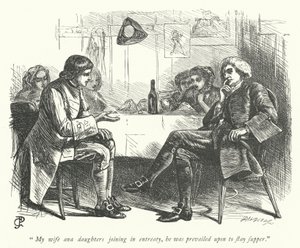Illustrasjon for The Vicar of Wakefield (gravering) av George John Pinwell