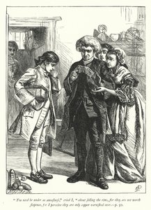 Illustrasjon for The Vicar of Wakefield (gravering) av George John Pinwell